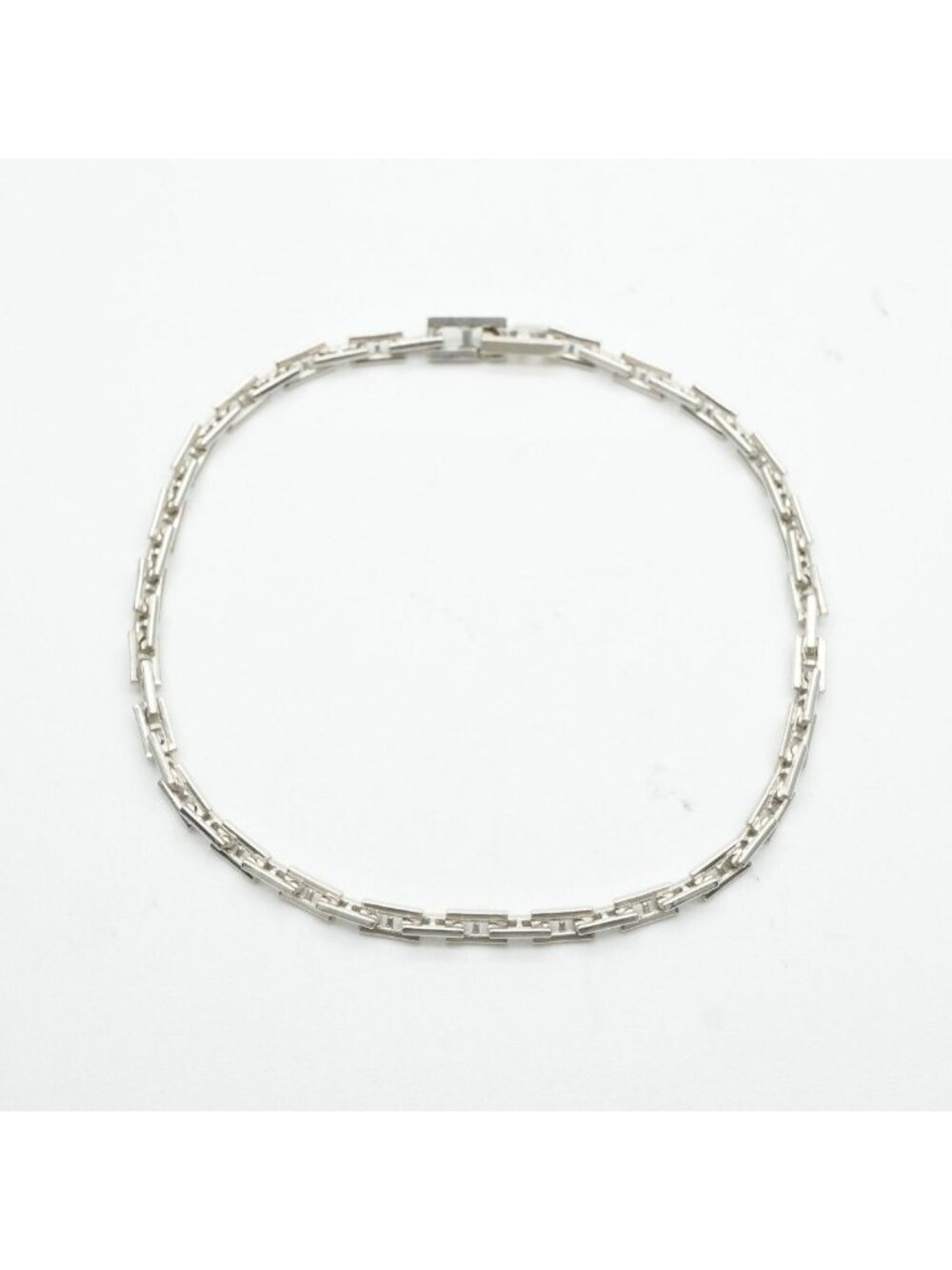 Hermes 18 Cles PM 18 Bracelet Bangle Calf Silver Logo Rare PM